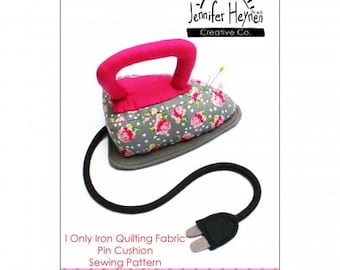 Jennifer Heynen - I Only Iron Quilting Fabric Pin Cushion Sewing Pattern