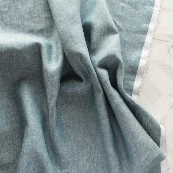 Birch Fabrics - Organic Yarn Dyed Linen - YDL-STORMY