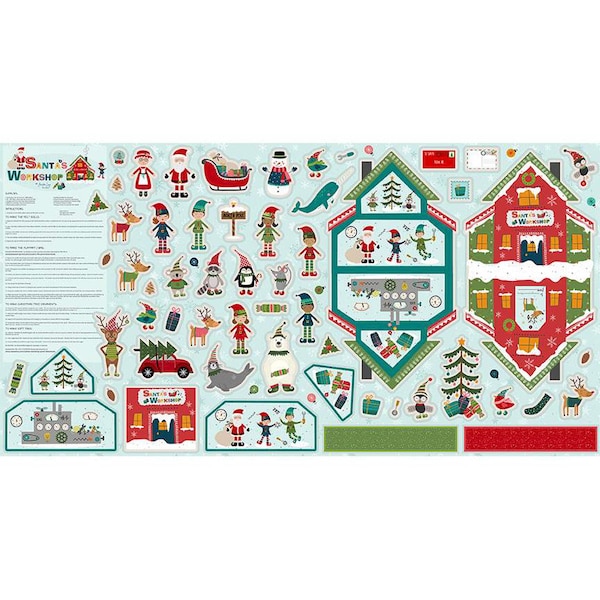 Riley Blake - Santa's Workshop Felt Panel - FT15070-PANEL