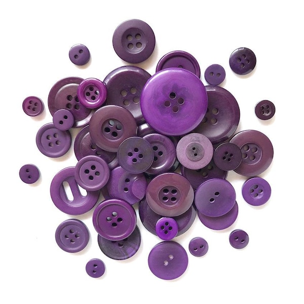 Buttons Galore and More - Button Basics Buntes Handwerk und Annähen von Knöpfen - Grape Juice