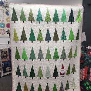 Santa in the Trees Quilt Kit
