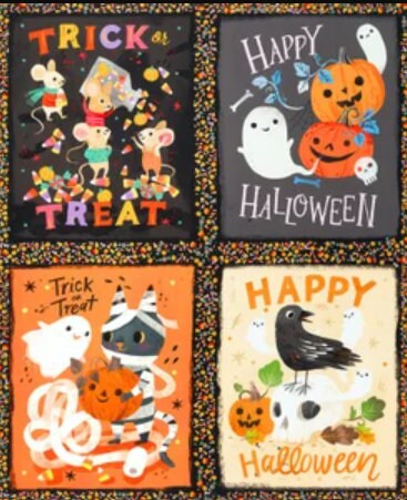 Robert Kaufman - Pumpkin Pals - AKPD-22521-142 KÜRBIS PANEL