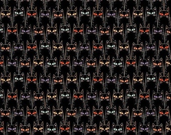 PBS Fabrics - Starlight Spooks - Gato negro 12024249