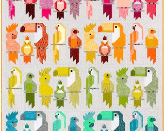 Pretty Birds Quilt Kit or Pattern by Elizabeth Hartman - Custom Curated and Cut Kit