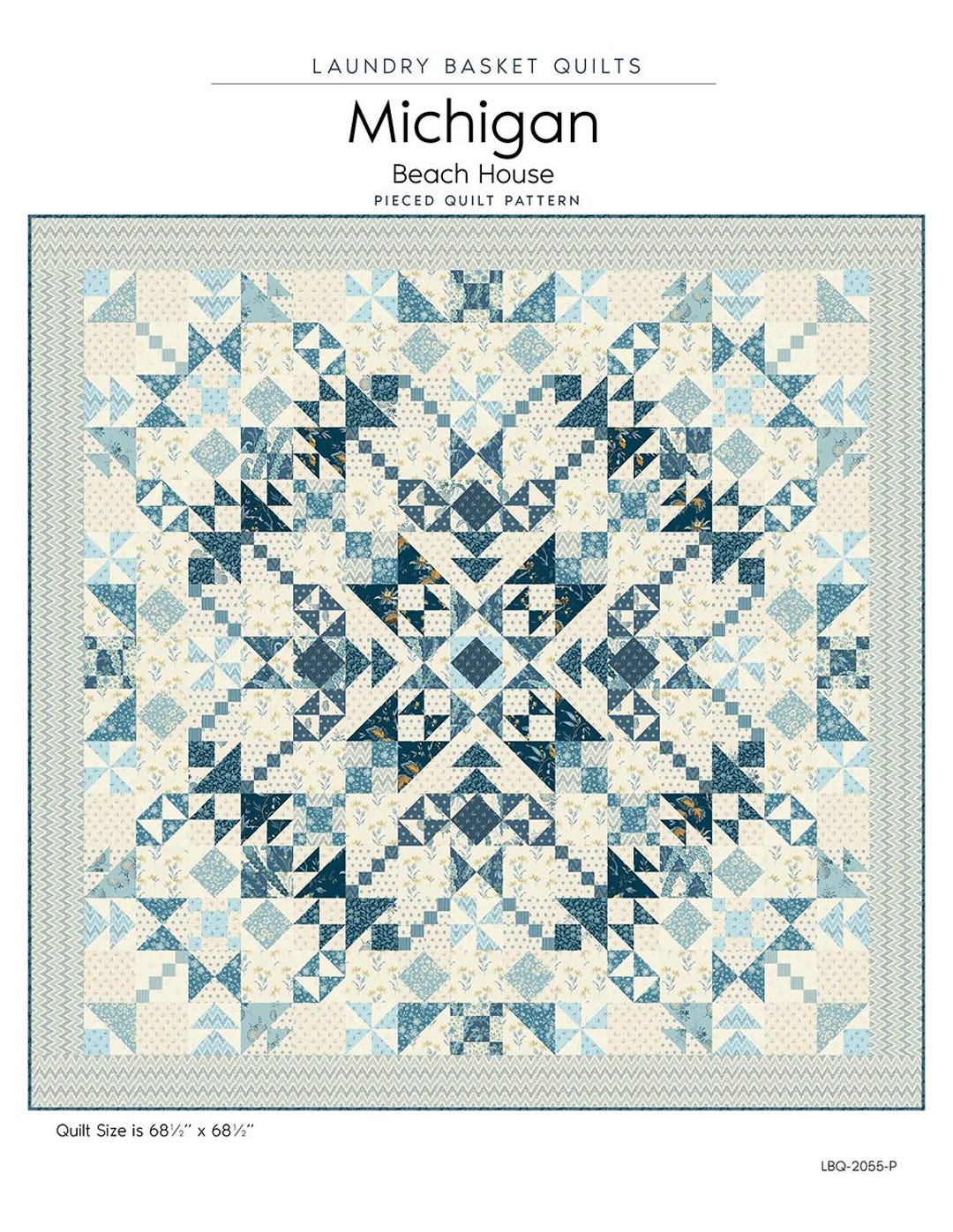 Michigan State Quilt Pattern Michigan Quilt Pattern by Laundry Basket Quilts - Beach House Version ...
