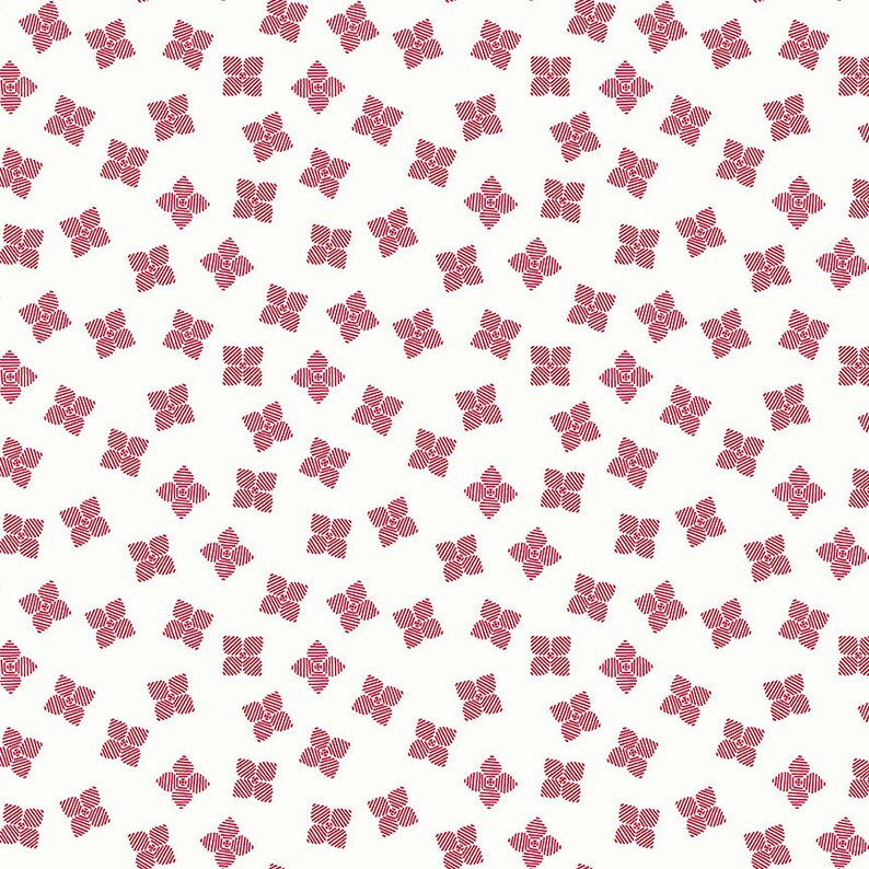 Puede incluir: Un patr&oacute;n sin costuras de peque&ntilde;as estrellas rosadas de cinco puntas sobre un fondo blanco. Las estrellas est&aacute;n formadas por finas l&iacute;neas rojas.