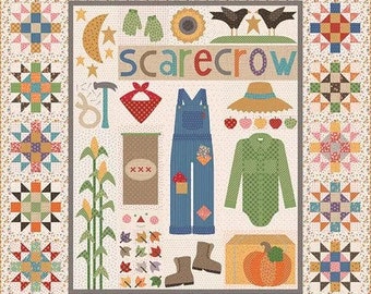 Lori Holt - How To Build A Scarecrow Quilt Pattern and Kit Options