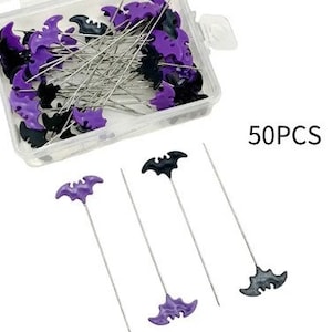 Halloween-vleermuis-naaipennen - 50 stuks OF 100 stuks