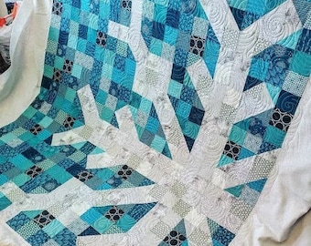 Winter Ice Snowflake Quilt Kit