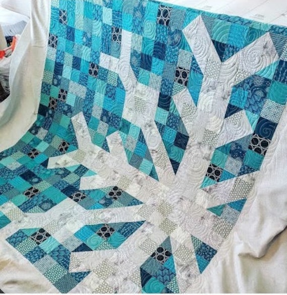 Winter Ice Snowflake Quilt Kit 