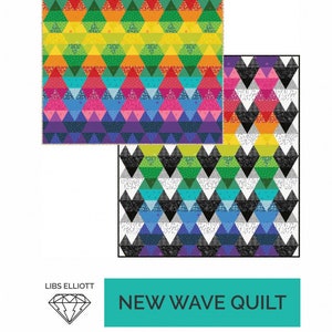 New Wave Quilt Pattern From Libs Elliot - Hex n More Ruler