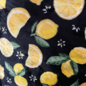 Shannon Fabrics - Minky Cuddle Fabric- Lemons