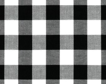 Robert Kaufman - Carolina Gingham - 1" Gingham - P-9811-2 Black