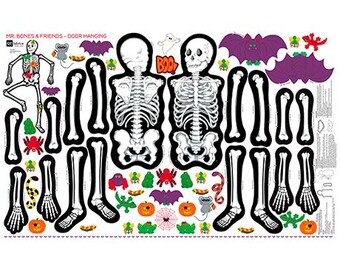 QT Fabrics - Sew And Go Halloween - Mr Bones Skeleton Panel - 2660 - 31132 - Z