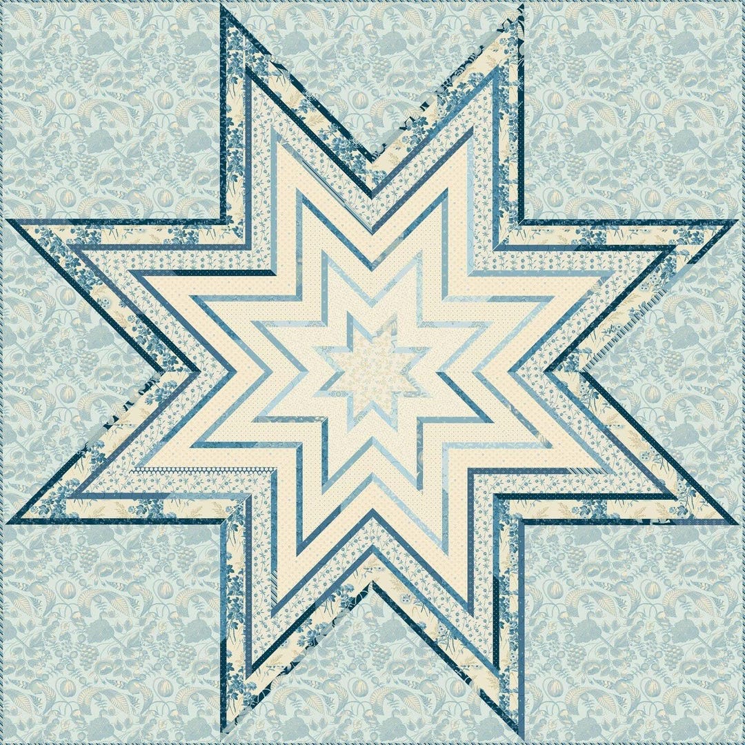 Sea Star Quilt Pattern by Laundry Basket Quilts - Etsy