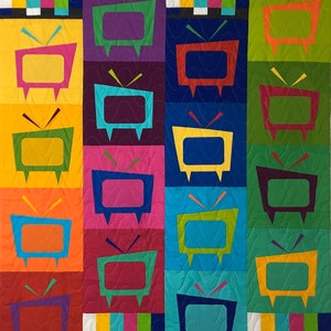 Mod Tv Quilt Pattern von Colourwerx