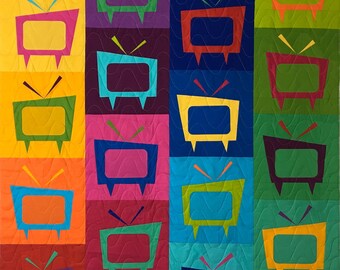 Mod Tv Quilt Pattern by Colourwerx