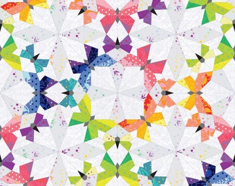 Mini Butterfly Effect by Nicole Young of Lillyella Stitchery - Options: Complete Set - Pattern, Papers, and or Templates