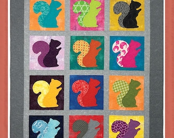 Beau the Squirrel Quilt Pattern From Everyday Stitches