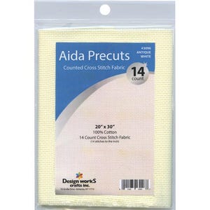Design Works Crafts Inc - Aida Precuts - Tela de punto de cruz contado - 20&quot; x 30&quot; - 14 ct - ¡Elige el color!