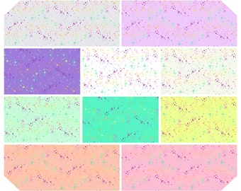10 Pc Fairy Dust True Colors - Tula Pink -  Bundles