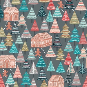 Lewis & Irene - C84.3 - Gingerbread forest on grey