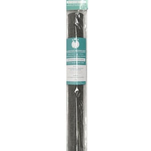 May include: A gray felt pressing bar for crafting, packaged in a clear plastic sleeve. The label reads "Seam Fix Pressing Bar, New Zealand Wool, All Natural, Happyhooks Studio, 12" x 1" x 1/2" Core, Vegan".