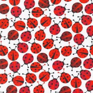 Robert Kaufman - AAKDKX-11504-397 LADYBUG de Ann Kelle de Urban Zoologie Knits