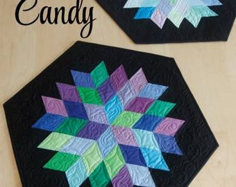 Rock Candy Table Topper Pattern - by Jaybird Quilts