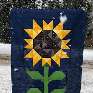 Sunflower Quilt Kit with Options - Wählen Sie Ihre Auswahl! Von Stück und Liebe
