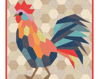 The Rooster - English Paper Piecing - Violet Craft - EPP