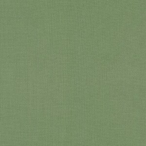 May include: A solid green fabric swatch with a subtle woven texture.