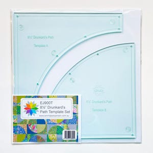 Emma Jean Jansen 8-1/2" Drunkards Path Template Set