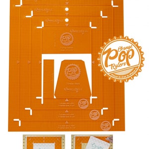 Orange Pop Rulers Rectangle or Square Set- From Kimberbell By Kim Christopherson