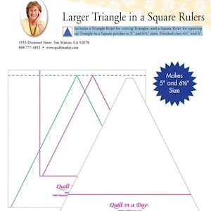 Quilt in a Day - Larger Triangle in a Square Rulers