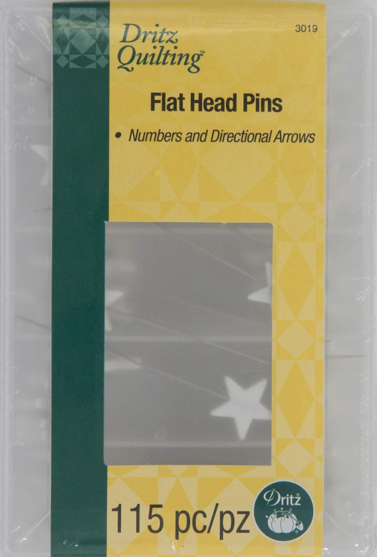 Dritz Quilting Flat Head Pins Numbers and Directional Arrows Etsy