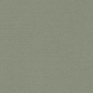 May include: A close-up view of a textured, sage green fabric. The fabric has a grid-like pattern with horizontal lines creating a subtle, yet structured appearance. The color is a muted, earthy tone, suitable for various textile applications.