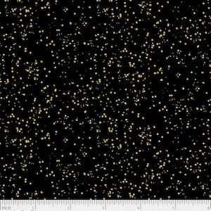 P&B Textiles - Sparkle - Schwarz mit Metallic Gold - SPKL 05401 K