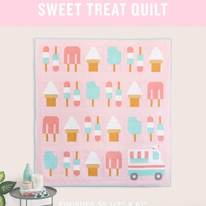 Sweet Treat Quilt - Ice Cream Truck Fabric Kit From Pen & Paper Patterns By Neill, Lindsey