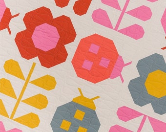 Hello Spring Quilt Pattern or  KIT - From Pen and Paper