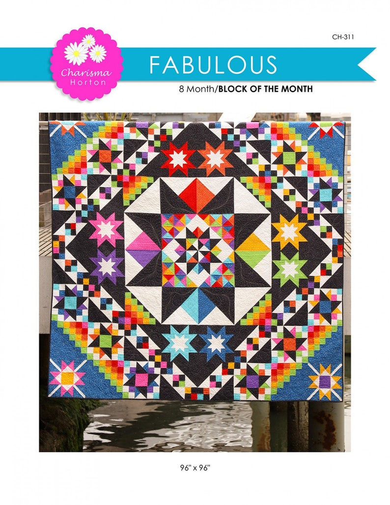 Fabulous Quilt Pattern Block of the Month by Horton Etsy