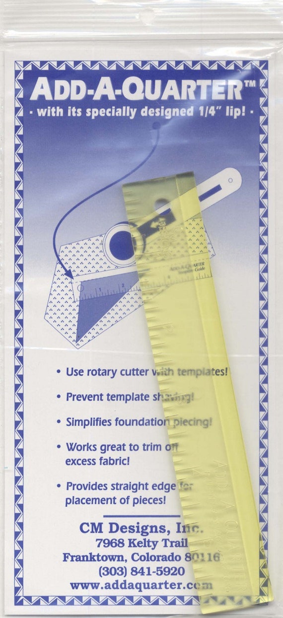 Add A-Quarter Ruler Plus 1in x 6in Add A-Quarter Ruler Plus 1in x 6in
