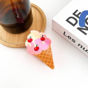 Ice Cream Claw Hair Clip - 1 Clip