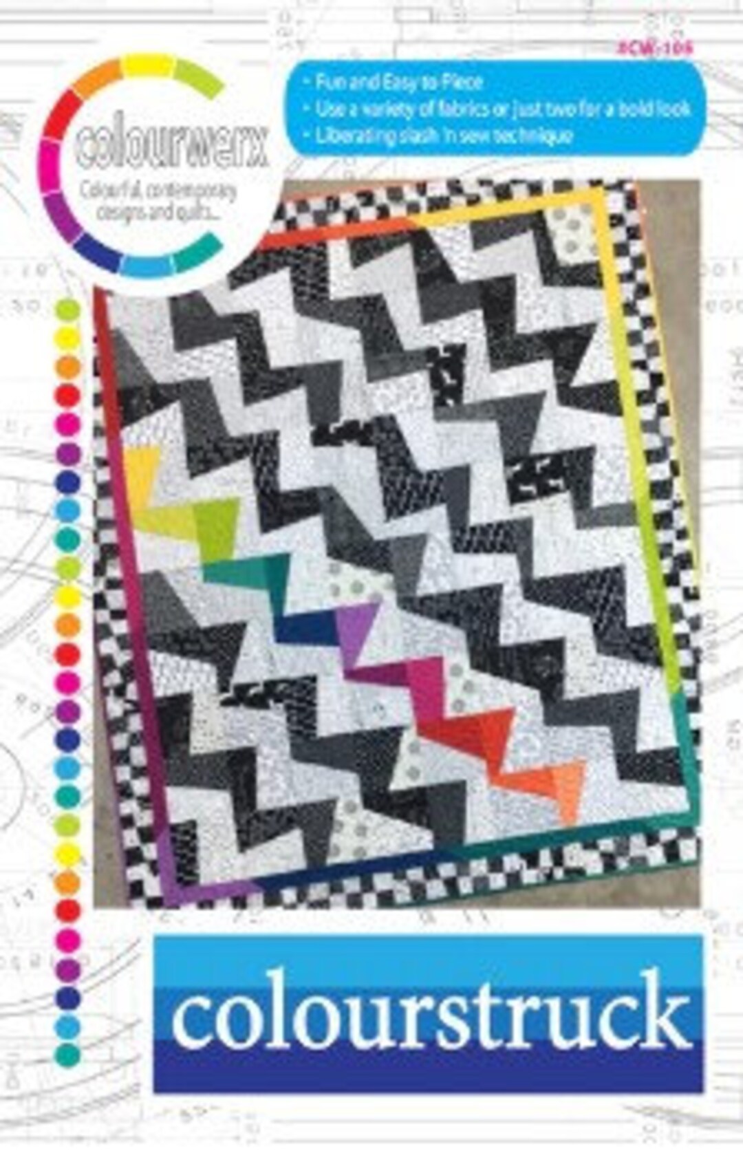 Color Works Quilt Pattern Colourstruck Quilt Pattern by Colourwerx - Etsy