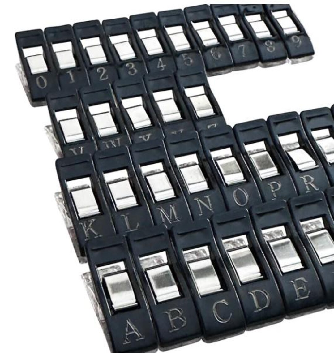 Alpha Clips From Sewing by Sarah - Black or White - Etsy
