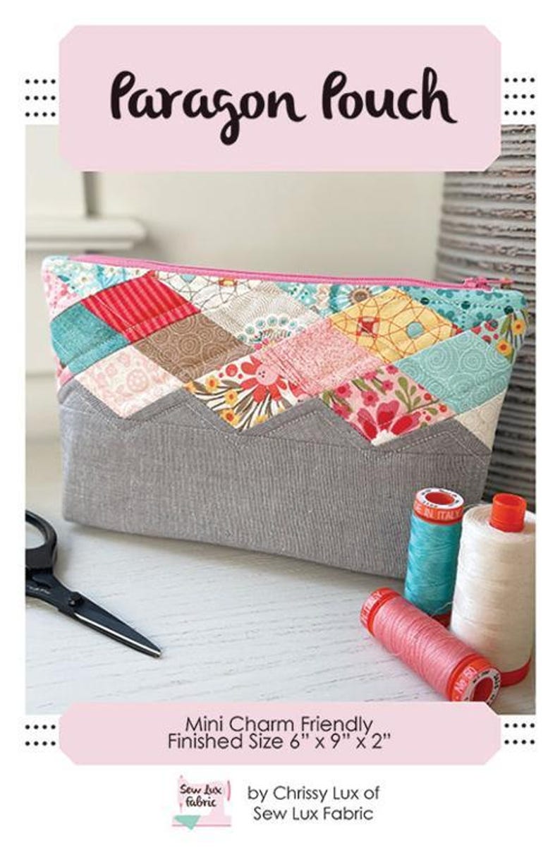Paragon Pouch Pattern - Chrissy Lux - Sew Lux Fabric - Etsy