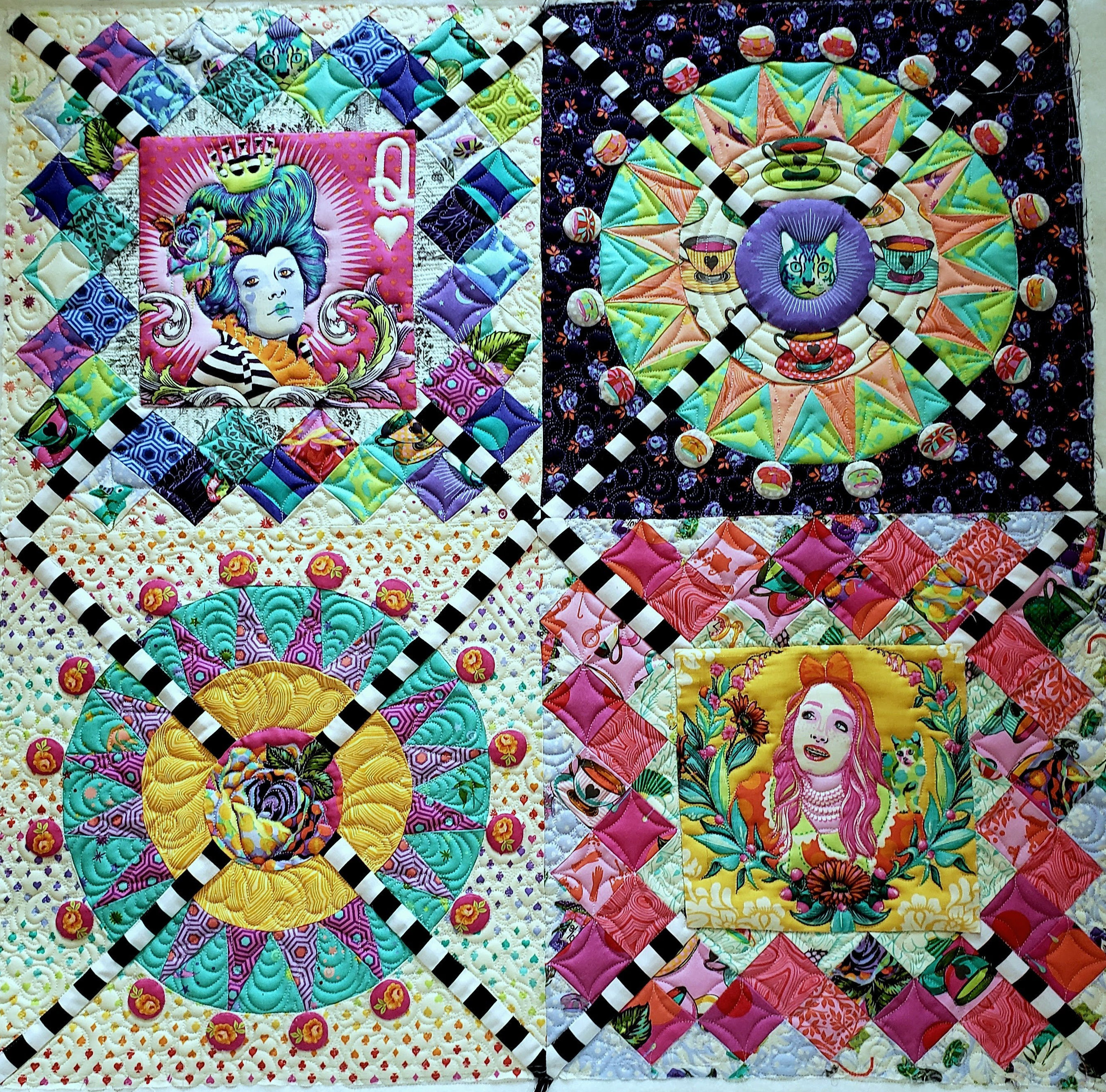 Queens Cross Quilt Pattern by Jen Kingwell - Template, Pattern, Tool ...