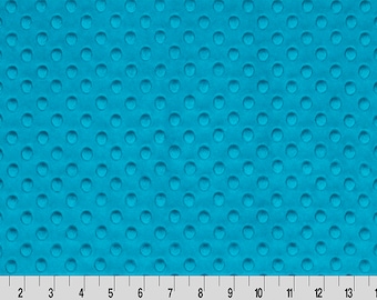 Shannon Fabrics - Tissu câlin - Turquoise foncé alvéolé - cddarkturquoise