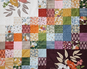 Slow Stroll Pattern Color Patch Cascade Quilt by Natalie Crabtree ...