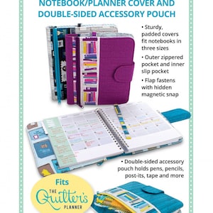 The Write Stuff Notebook/Planner Cover pattern - By Annie